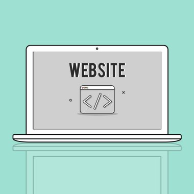 Web tasarım şablonu dizüstü