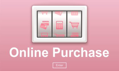 Grafik metin ve çevrimiçi satın alma