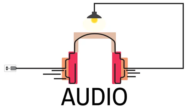 Mall med Audio concept — Stockfoto