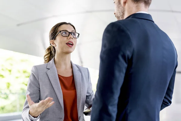 Mensen uit het bedrijfsleven bespreken werken — Stockfoto