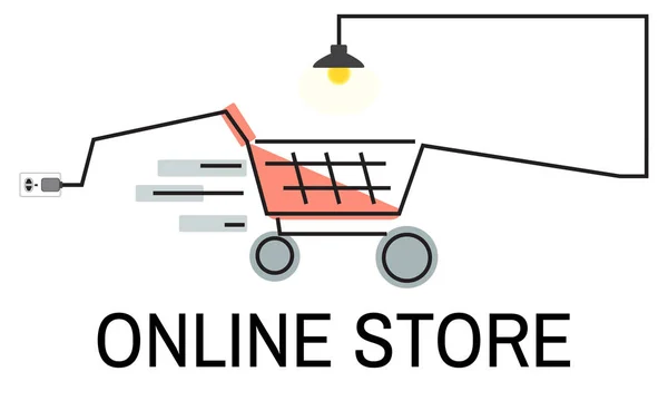 Szablon z koncepcją sklepu internetowego — Zdjęcie stockowe