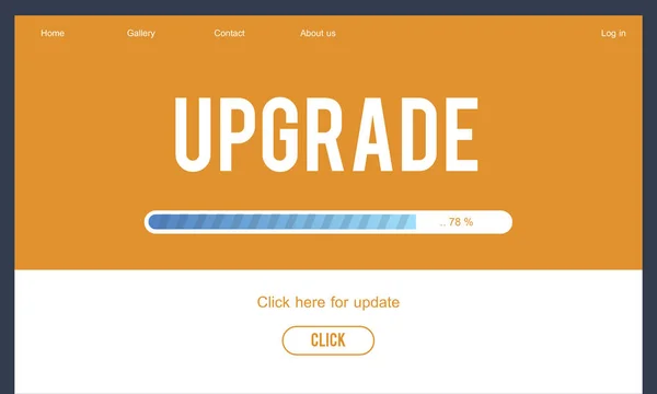 Sjabloon met Upgrade concept — Stockfoto