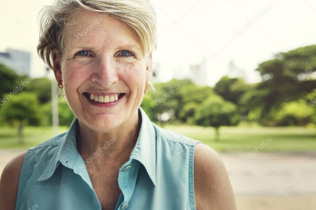 Senior Woman Smiling