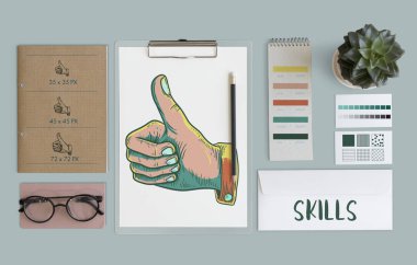 Notlar kırtasiye ve Paperworks kavramı