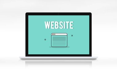 Web tasarım şablonu dizüstü