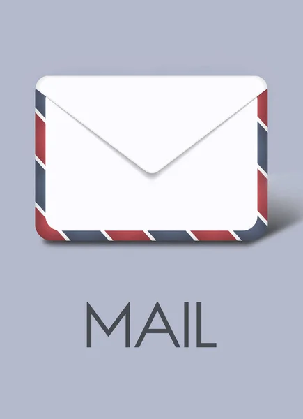 Vorlage mit Mail-Konzept — Stockfoto