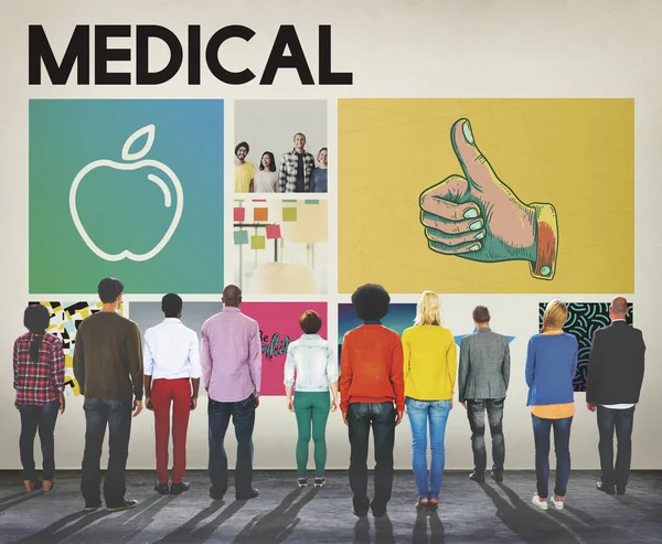 Diversità persone e concetto medico — Foto Stock