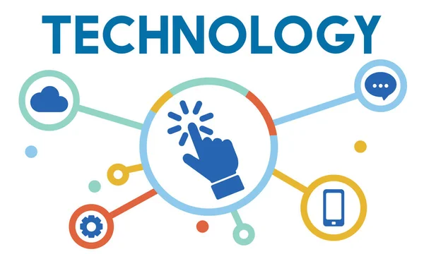 Szablon z koncepcja technologii — Zdjęcie stockowe