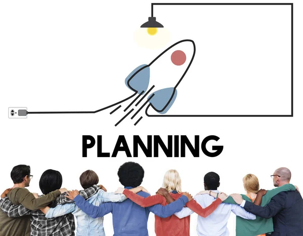 Diversiteit mensen en Planning Concept — Stockfoto