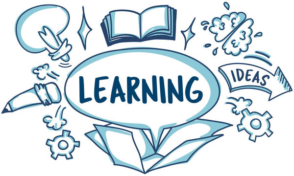 template with Learning concept