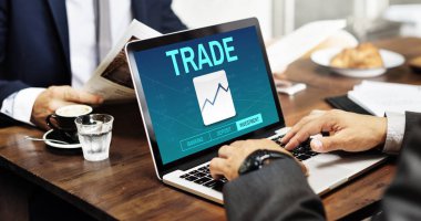 Dizüstü bilgisayarda çalışan iş adamı