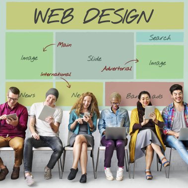 İnsanlar dijital araçları tarama  