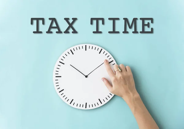 Concept du temps pour les taxes — Photo