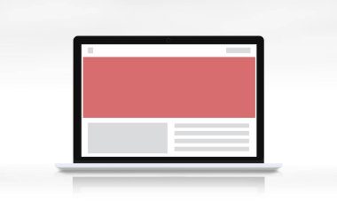 Web tasarım şablonu dizüstü