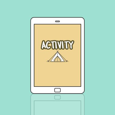 Web tasarım şablonu dijital tablet