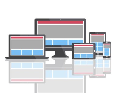 Web tasarım şablonu dijital cihazlar
