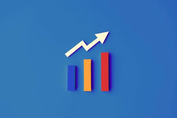 Statistik-Strategieanalyse-Diagramm — Stockfoto