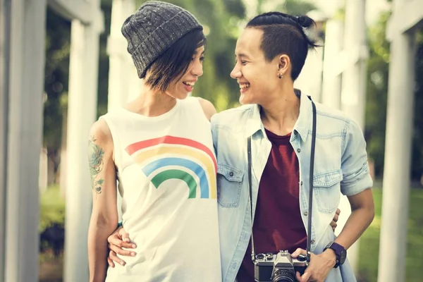 Coppia lesbica Momenti — Foto Stock