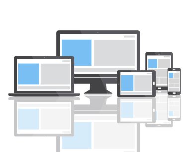 Web tasarım şablonu dijital cihazlar