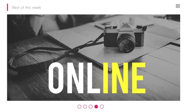 Creatieve website banner — Stockfoto