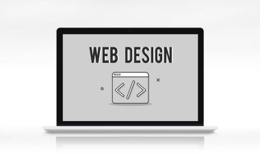 Web tasarım şablonu dizüstü