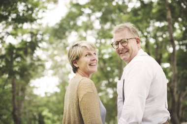 Olgun çift birlikte vakit