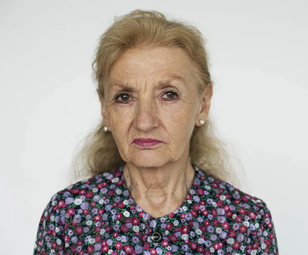 Attraktive Seniorin — Stockfoto