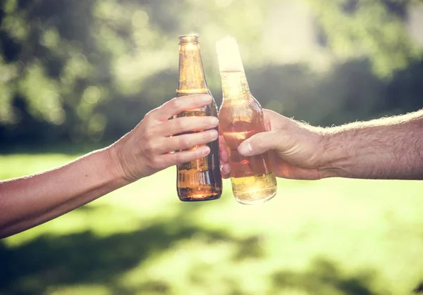 People Cheering with Beer