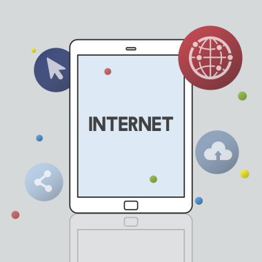 Web tasarım şablonu dijital tablet