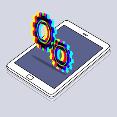 Web tasarım şablonu dijital tablet