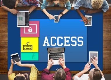 insanlar içinde dijital cihazlar tarama