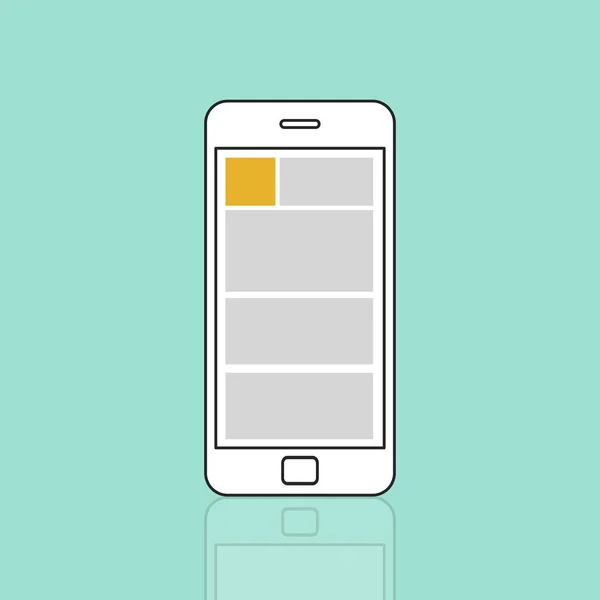 Web design template mobile phone — Stock Photo, Image