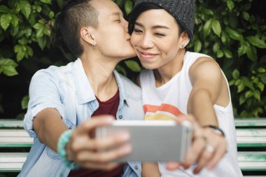 Lezbiyen çift anlar 