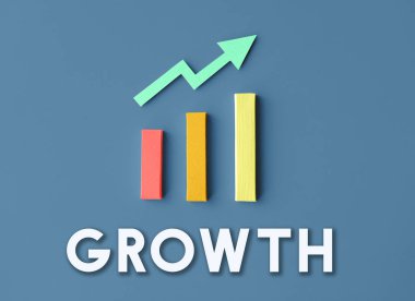 Grafik büyüme başarı kavramı