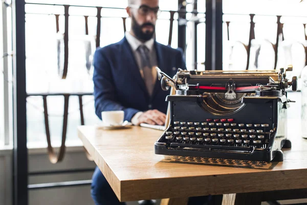 Business Person Work at cafe — Stock Photo, Image