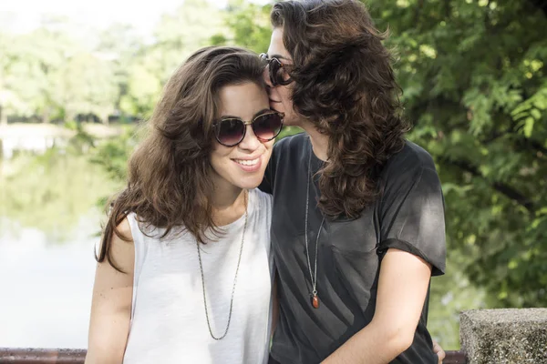 Lésbicas casal passar tempo juntos — Fotografia de Stock