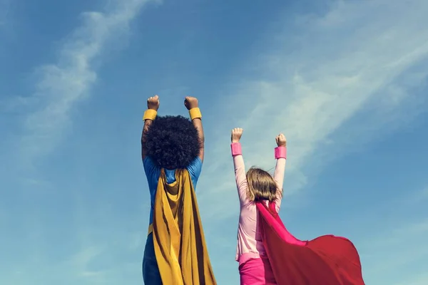 Niños Super Heroes — Foto de Stock