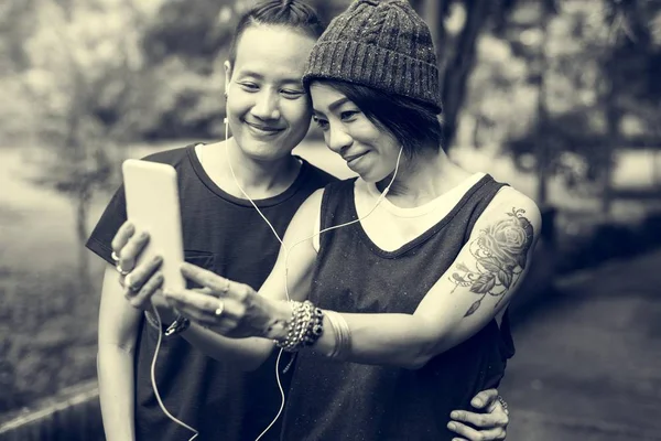 Coppia lesbica Momenti — Foto Stock