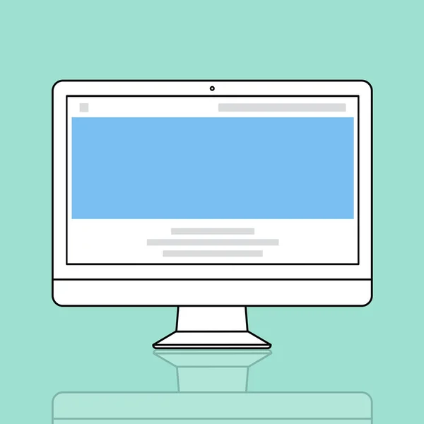 Web デザイン テンプレート モニター — ストック写真