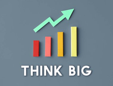 Grafik büyüme ve başarı kavramı
