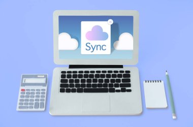 ekranda metin olan dizüstü bilgisayar