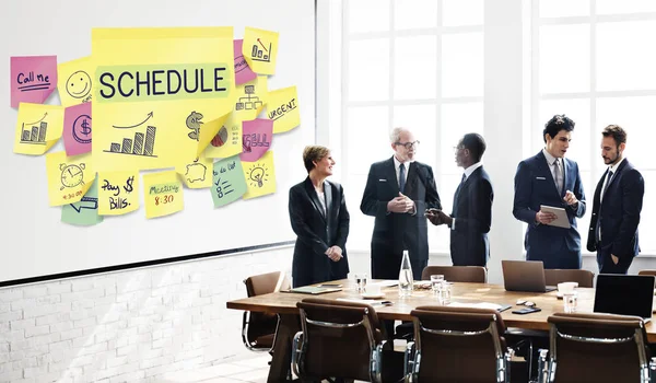 Negocios Personas que hablan después de la reunión — Foto de Stock