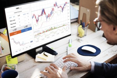 bilgisayarla çalışma iş adamı