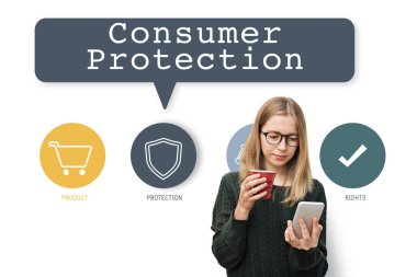smartphone ve kırmızı Kupası kızla