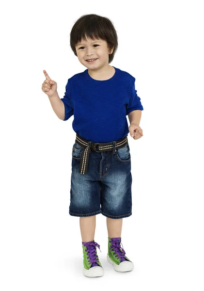 Asian Boy posing in Studio — Stock Photo, Image