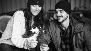 Adam ve holding ve kutlama wooman