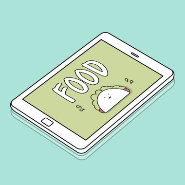 Web tasarım şablonu dijital tablet