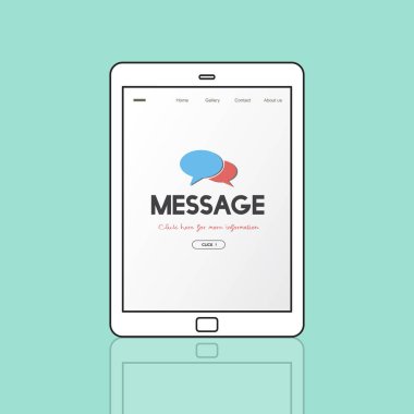 Web tasarım şablonu dijital tablet