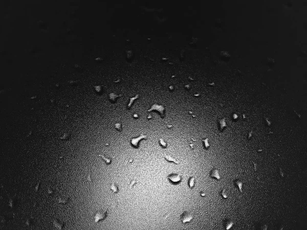 Waterdruppels op helder glas — Stockfoto
