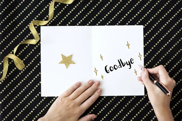 Celebration Card Writing Concept — Stock Photo, Image